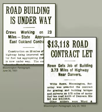 $13,118 road contract let: Rowe gets job of building 3.73 miles of highway near Danvers