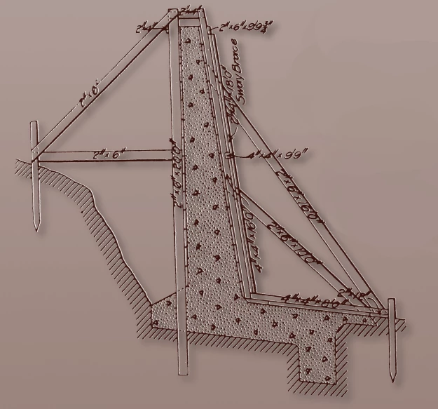 Diagram of the structure built by Peter and his coworkers for the Bloomington Reservoir.